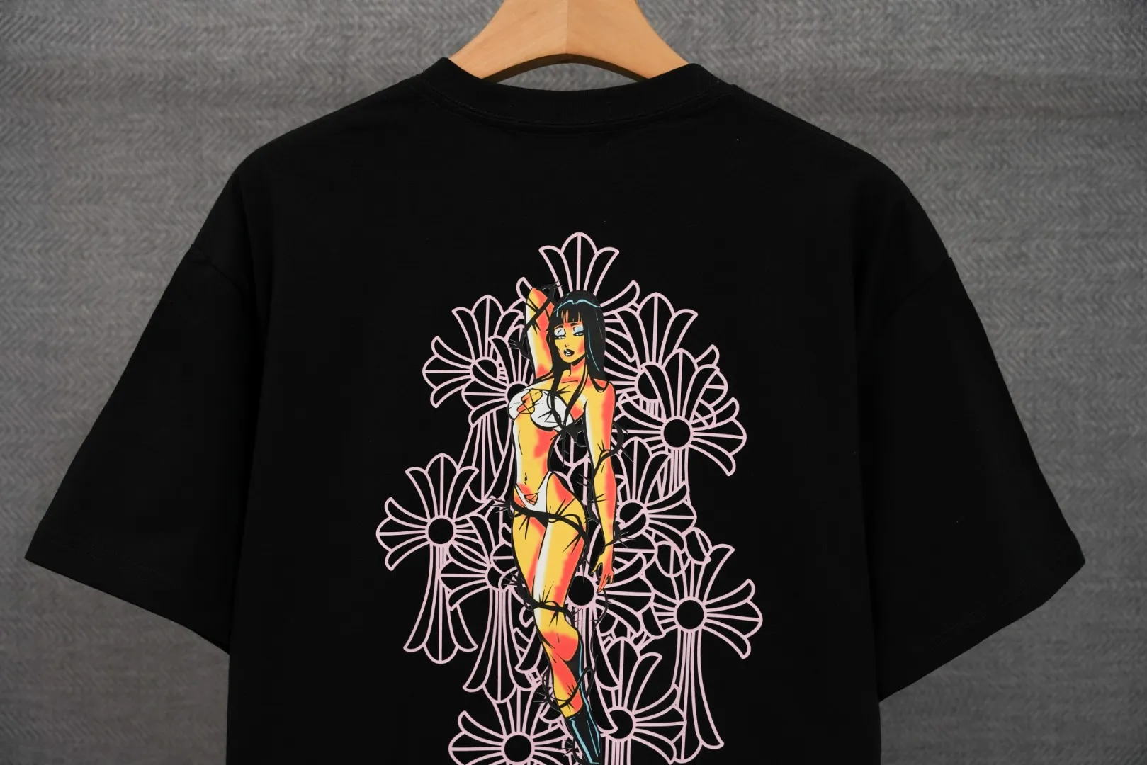 DT 51 60 Chrome Hearts T ， ， Black White S-XL